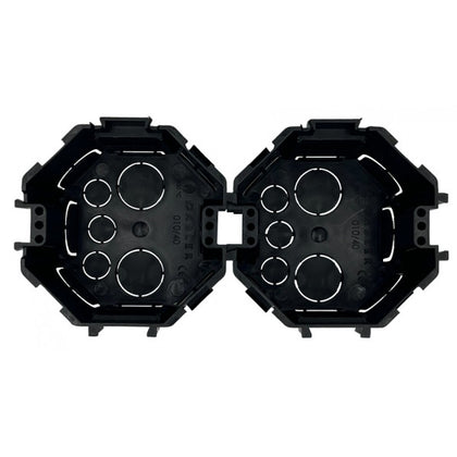 Doza de aparat, conectabila, octogonala, Ø67x50mm, montaj ingropat, negru, Dabler 39-01040, alternativo.ro