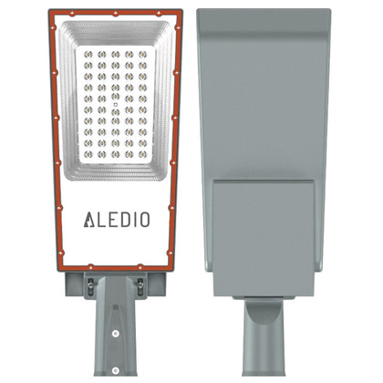 Corp de iluminat stradal LED, cu panou solar separat, 200W, 43Ah, 6000K, IP65, Aledio A0357B200, alternativo.ro