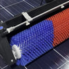 Perie rulanta pentru curatat panouri fotovoltaice, semi-automata, cu acumulator 24V, maner telescopic 1,7÷5,5m, Aledio