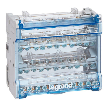 Repartitor modular, 4P, 125A, 6 module, Legrand 400408, alternativo.ro